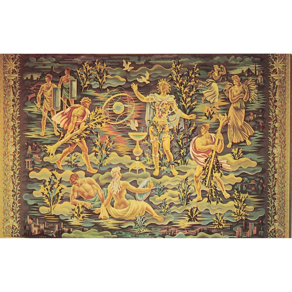 United Nations Tapestry Peter Colfs Belgium Gift Vintage Postcard P32045 - Picture 1 of 2
